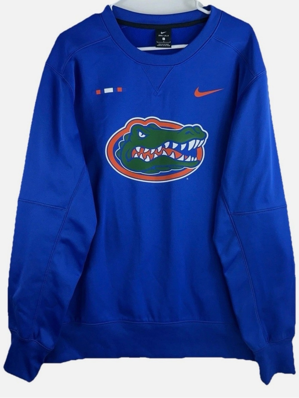 Nike Dri-Fit UF Florida Gators Men’s XXL Blue Crewneck Sweatshirt 866186-493